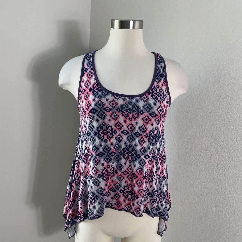 Y2K Mudd Womens Medium Racerback Swing Tank Top Sleeveless Shirt Stretch